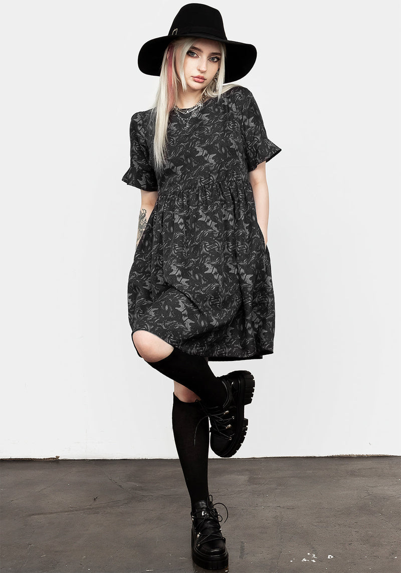 Petrichor Rüsche Kleid