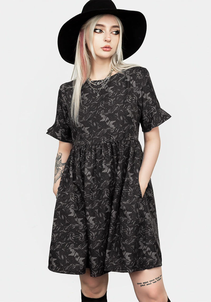 Petrichor Rüsche Kleid