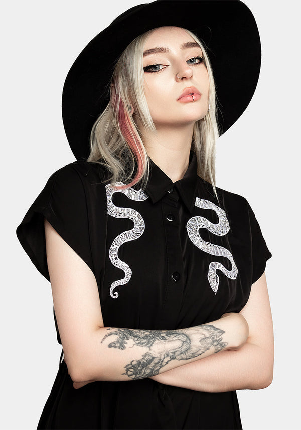 Slither Locker Midi Kleid