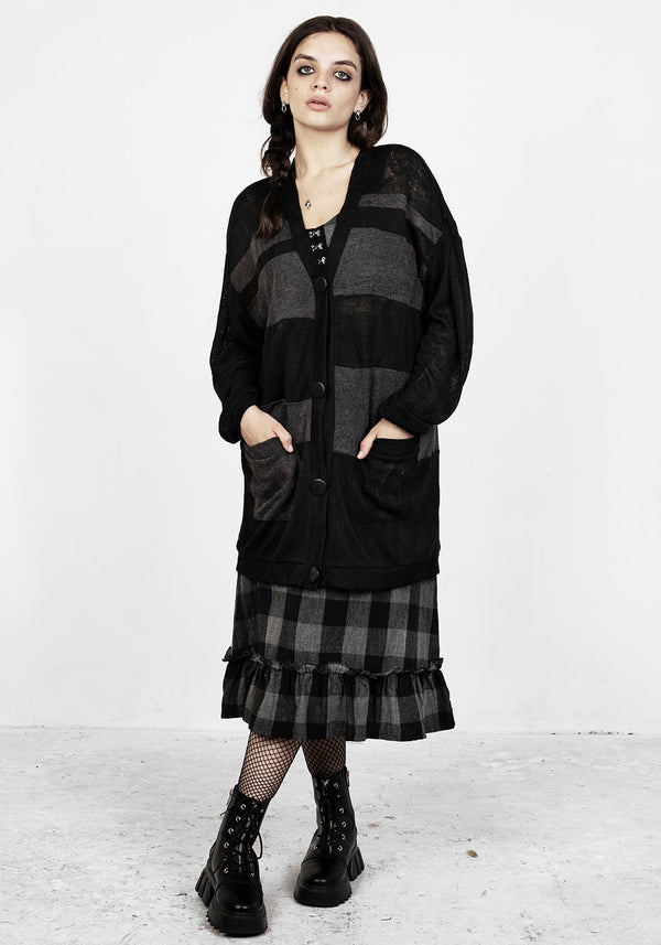 Stonem Gepaneelt Oversize Cardigan