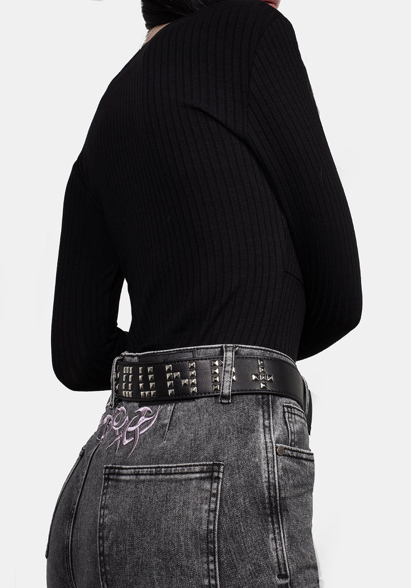 Hellbound Studded Jeans Gürtel
