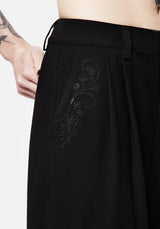 Poe Plissiert Weit Bein Hose