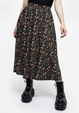 Vasilisa Knopf Hoch Midi Rock