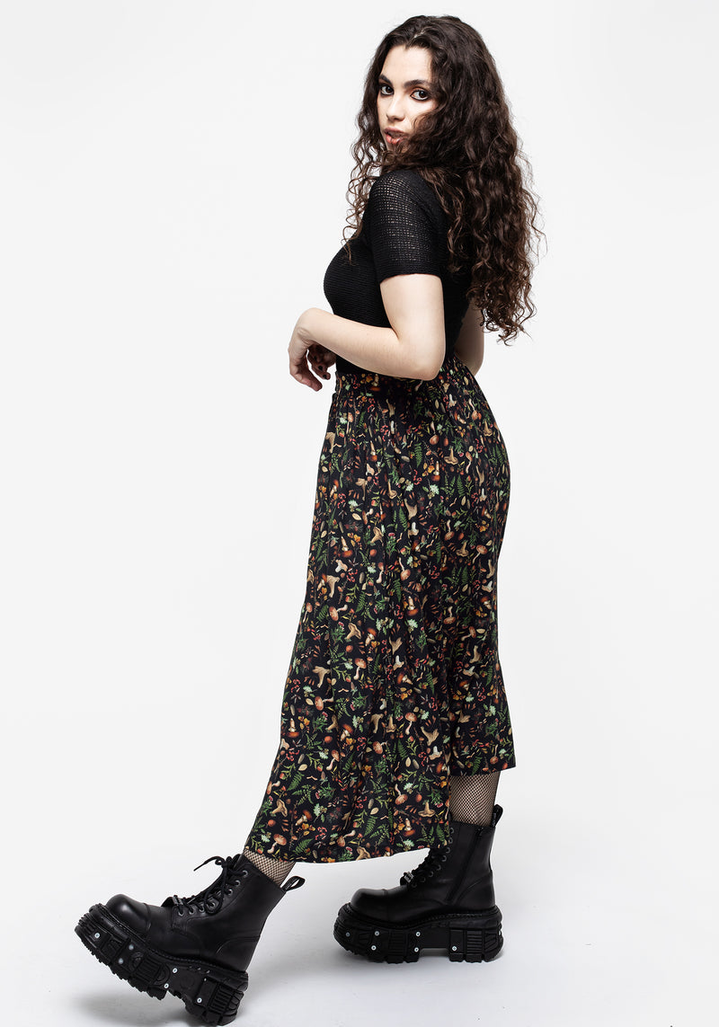 Vasilisa Knopf Hoch Midi Rock