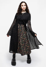 Vasilisa Knopf Hoch Midi Rock