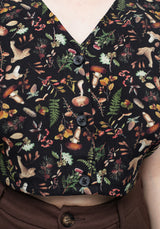 Vasilisa Knopf Hoch Kurz Top