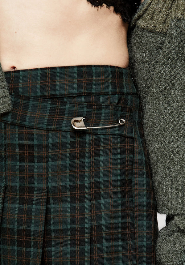 Nightingale Asymmetrisch Plissiert Mini Rock