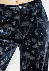 Faefire Folie Druck Velours Weit Bein Hosen