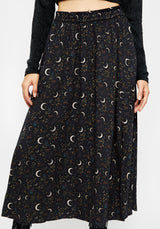 Sickle Mond Side Geteilt Midi Rock