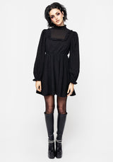 Priscilla Hoch Hals Spitze Mini Kleid