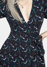 Diana Mond Motte Midi Kleid