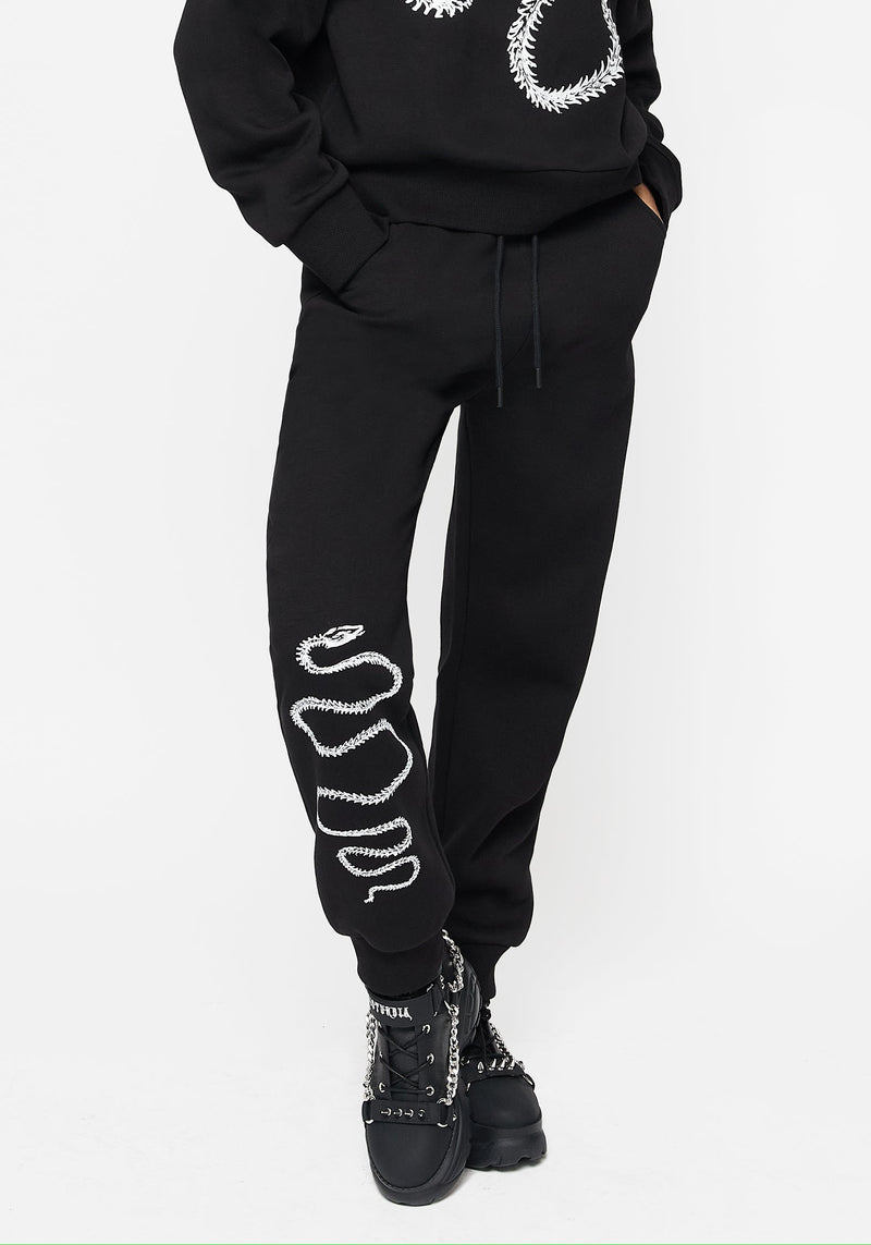 Ophis Schlange Skeleton Druck Jogginghose