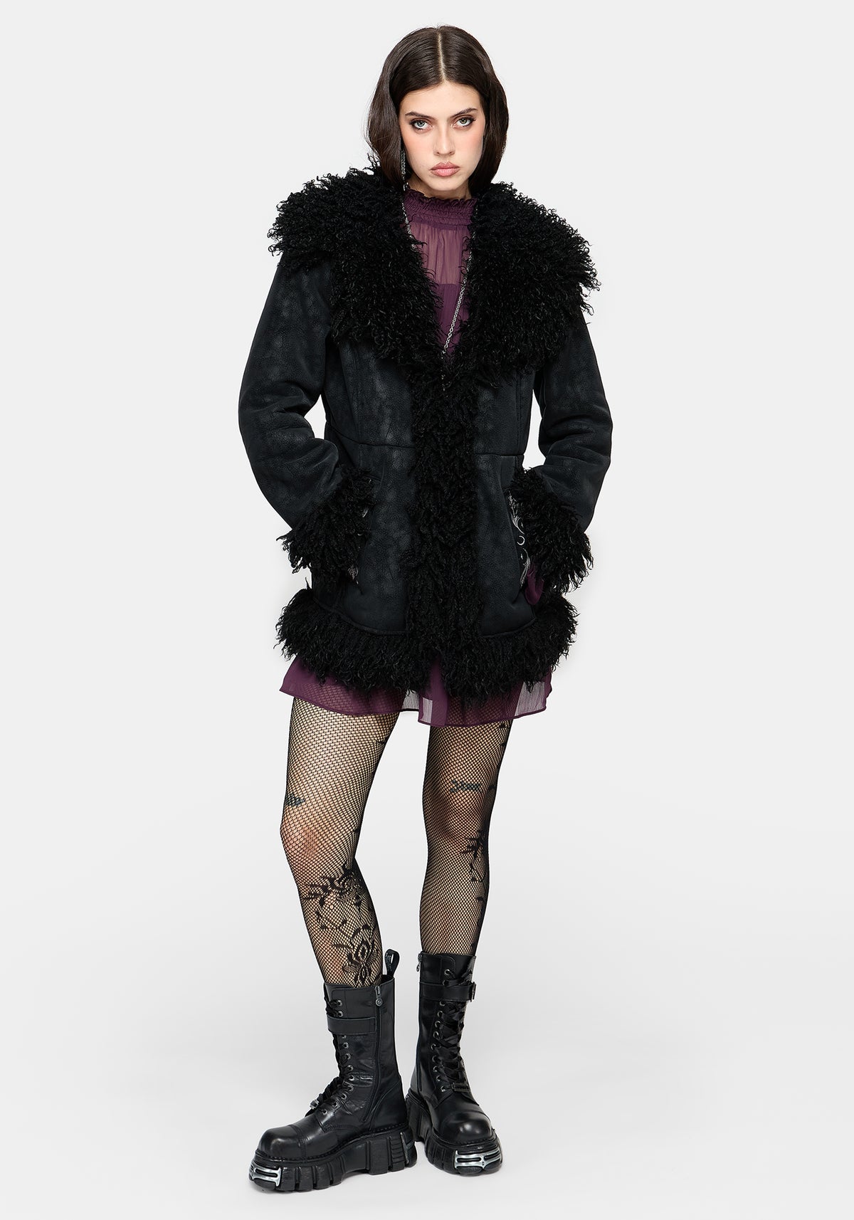 Ygritte Kunst- Pelz Mantel
