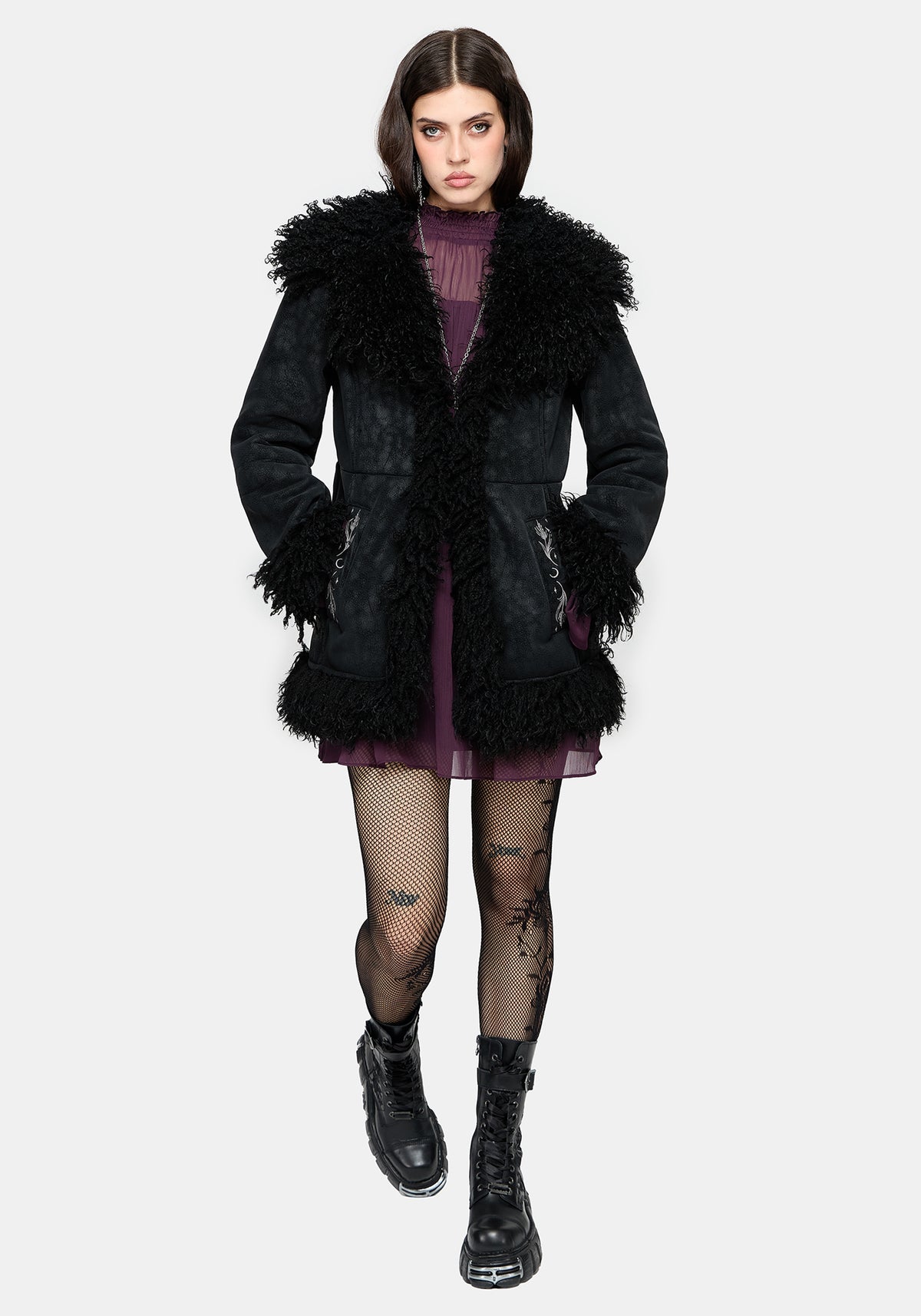 Ygritte Kunst- Pelz Mantel