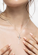 Galatine Opal Schwert Halskette