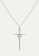 Galatine Opal Schwert Halskette