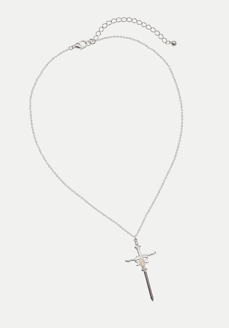 Galatine Opal Schwert Halskette