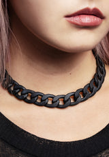 Jet Grobstrick Seil Kette Halsband Halskette
