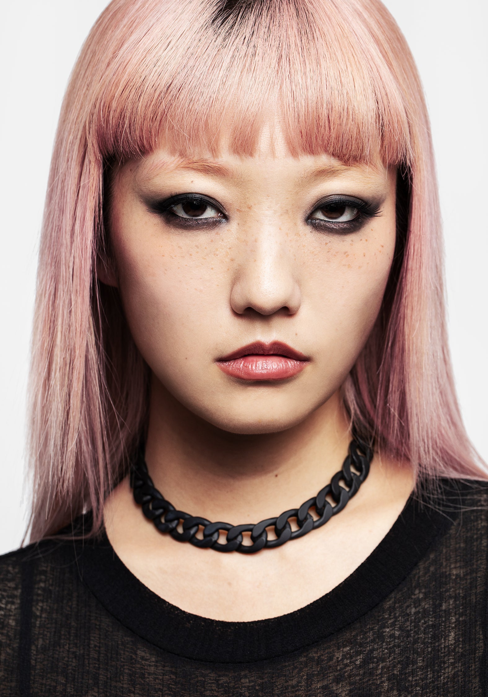 Disturbia | Jet Chunky Rope Chain Choker Necklace | Necklaces
