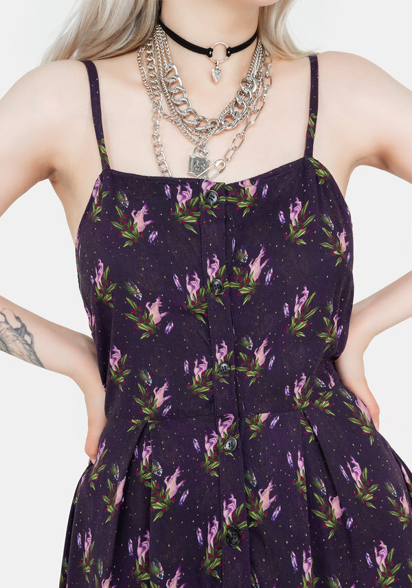 Petra Knopf Hoch Cami Kleid
