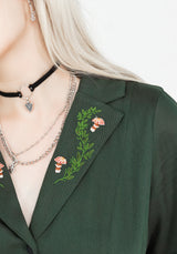 Fable Knopf Hoch Mini Hemd Kleid