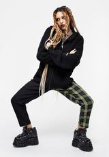 Spinner Knitted Zipper Kapuzenshirt