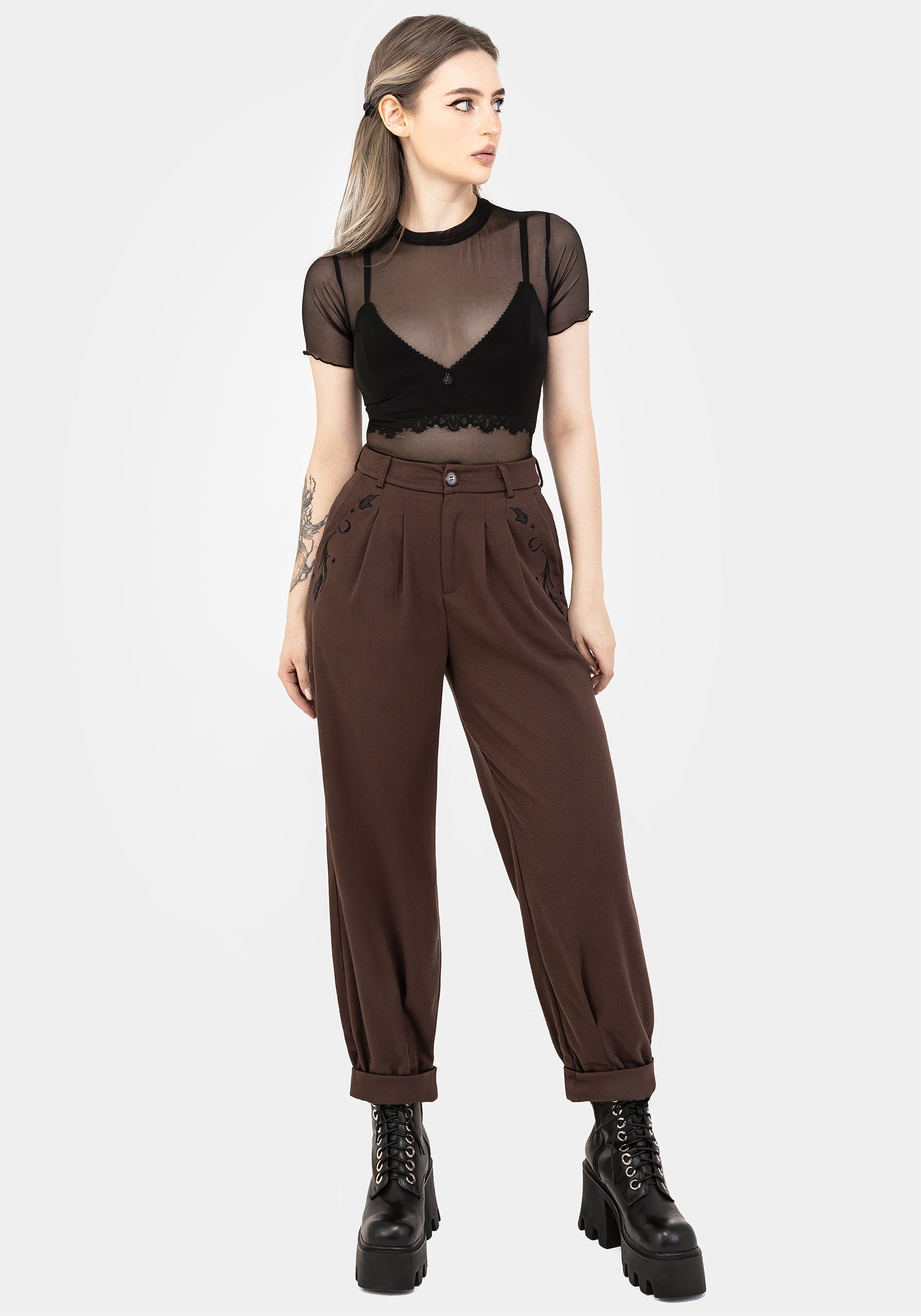 Dianne Bestickt Ballon Hosen