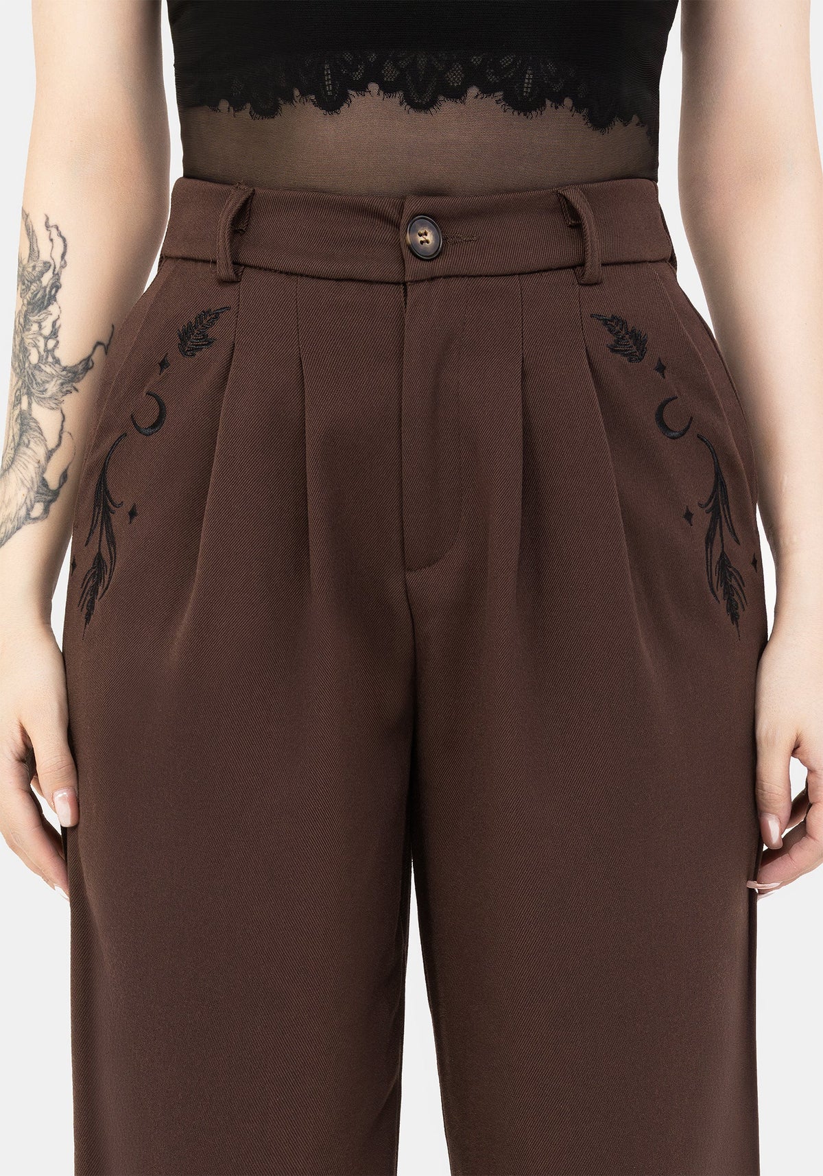 Dianne Bestickt Ballon Hosen