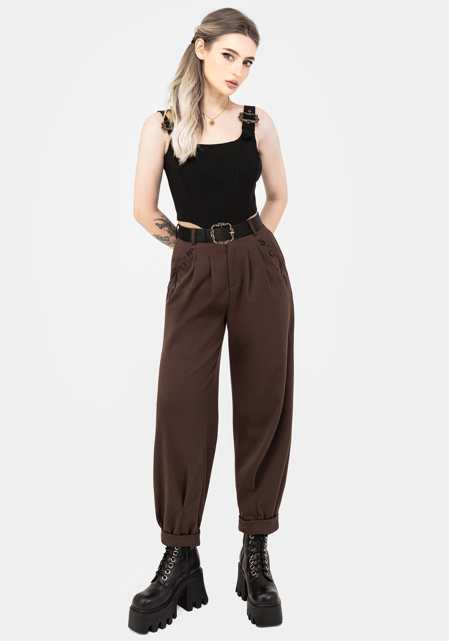 Dianne Bestickt Ballon Hosen