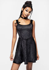Aisha Jacquard Mini Korsett Kleid