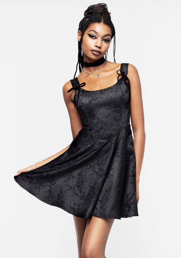 Aisha Jacquard Mini Korsett Kleid