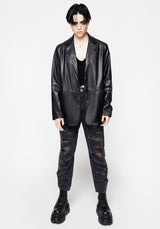 Oracle Kunst- Leder Blazer