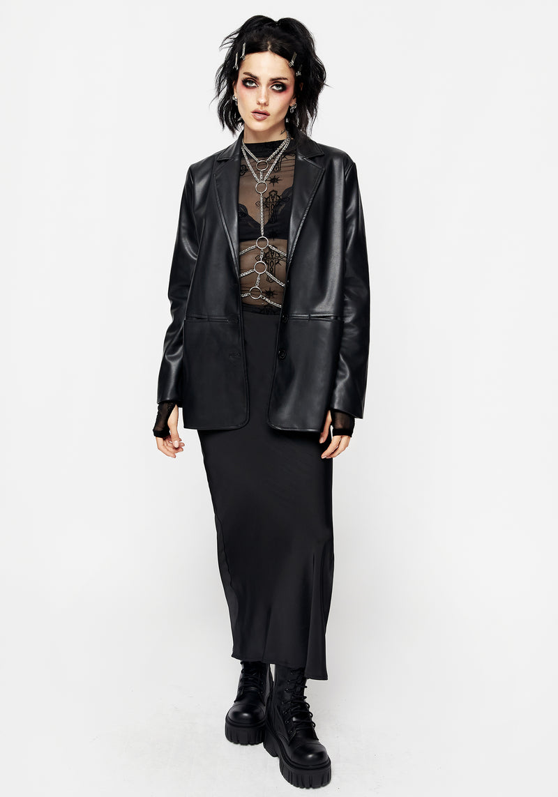 Oracle Kunst- Leder Blazer