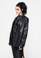 Oracle Kunst- Leder Blazer