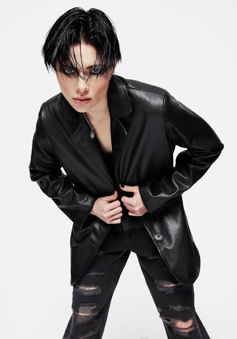Oracle Kunst- Leder Blazer