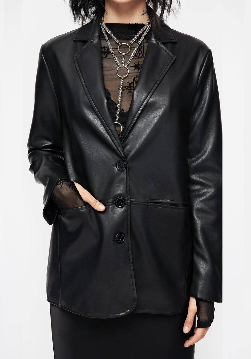 Oracle Kunst- Leder Blazer