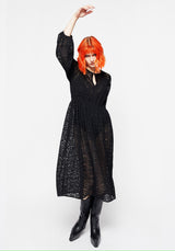 Blackwellia Spitze Midi Kleid