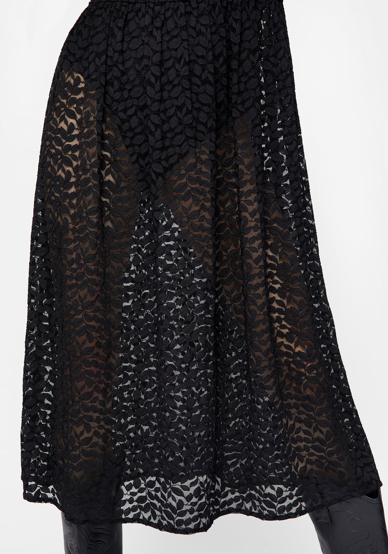 Blackwellia Spitze Midi Kleid