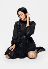 Blackwellia Spitze Midi Kleid