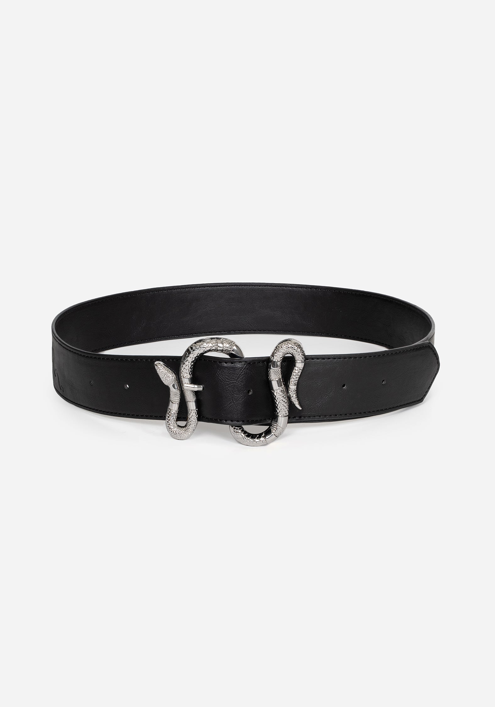 Disturbia | Mamba Debossed Belt With Snake Buckle | Belts