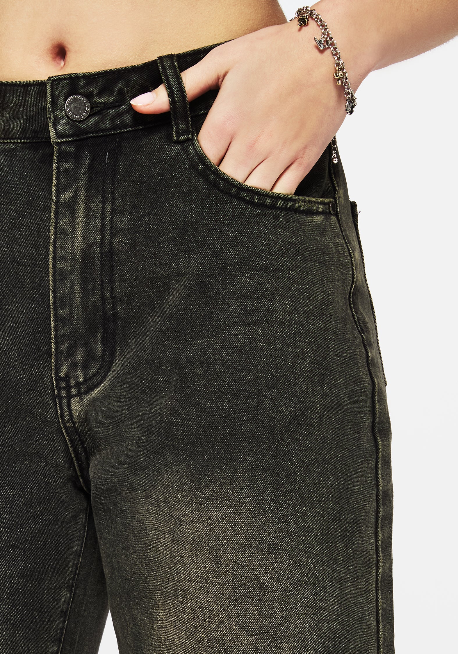 Anthea Weit Bein Washed Denim Jeans