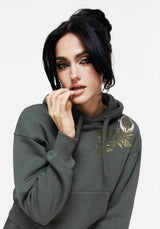 Nirah Cotton Cropped Crop Hoodie