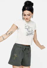 Nirah Baumwolle Bestickt Shorts