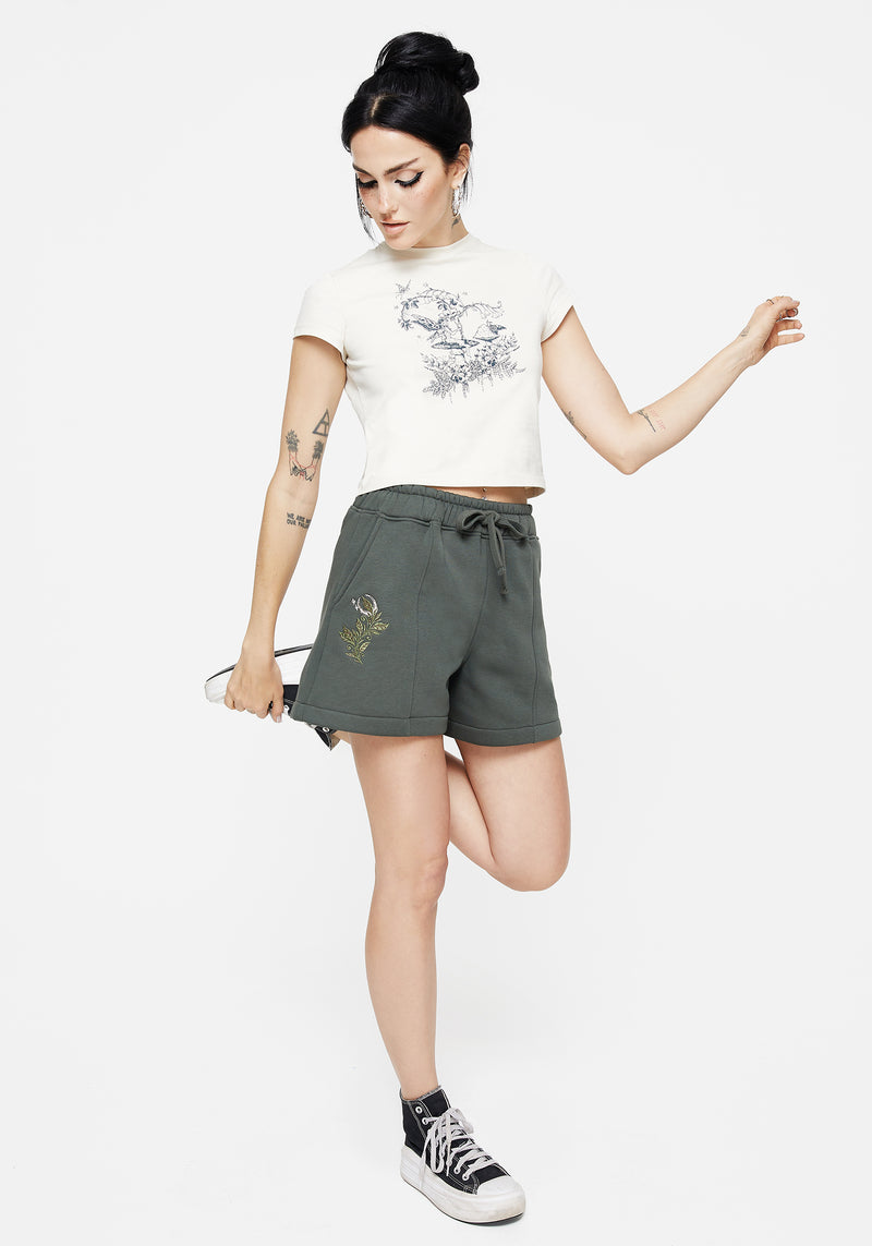 Nirah Baumwolle Bestickt Shorts