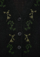 Dawsonia Bestickt Gestrickt Kurz Cardigan