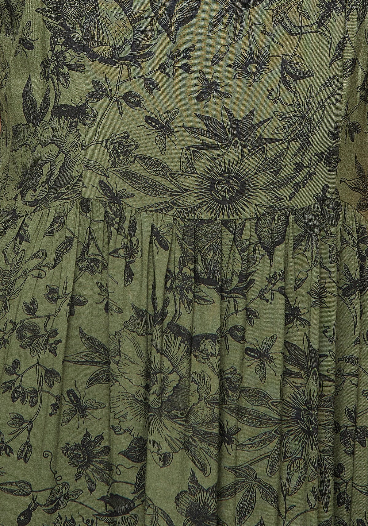Meadowflowers Blumenmuster Druck Gestuft Midaxi-Kleid Cami Kleid