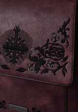 Elderberry Embroidered Mini Backpack