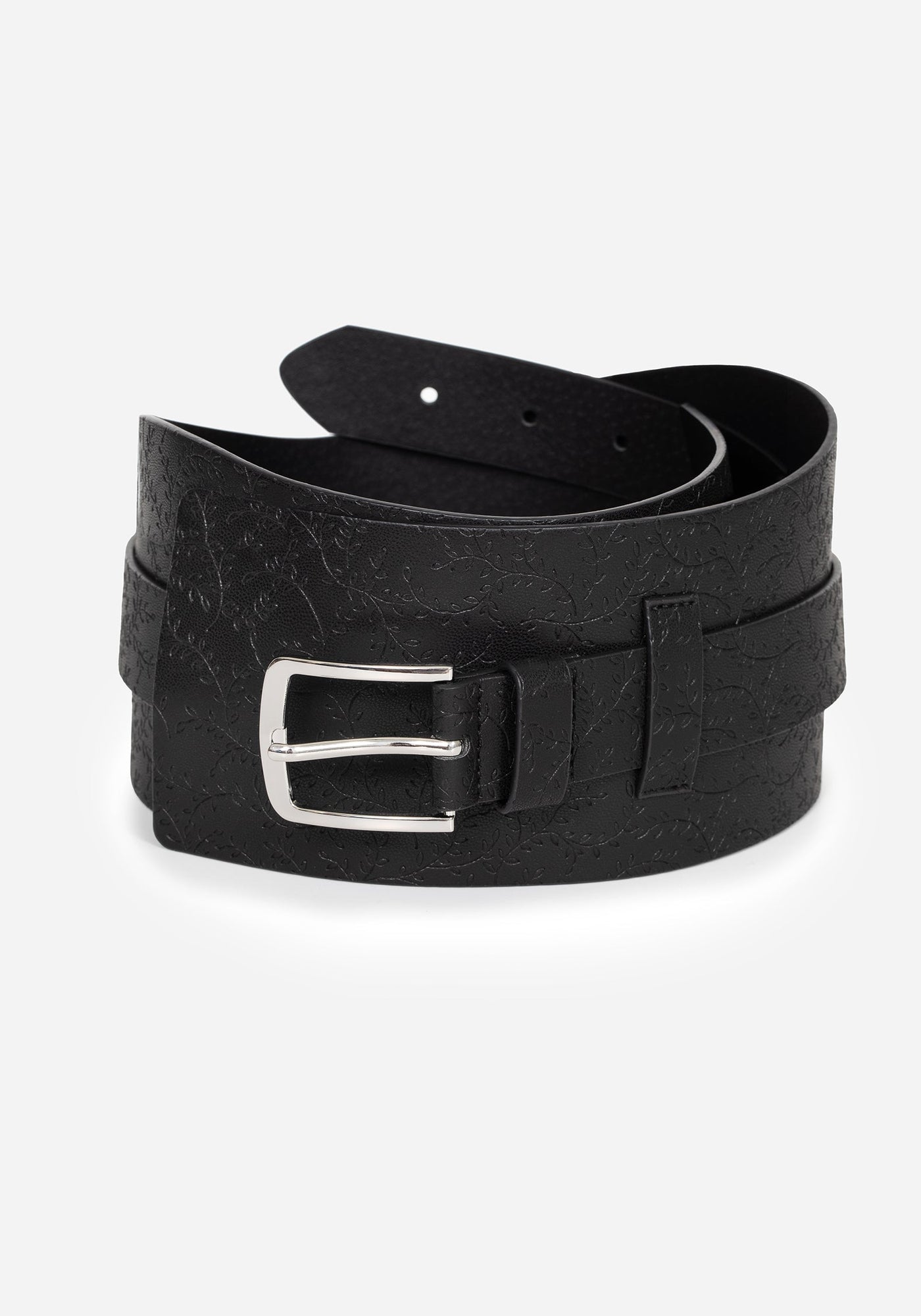 Disturbia | Bathory Floral Embossed Waist Belt | Belts