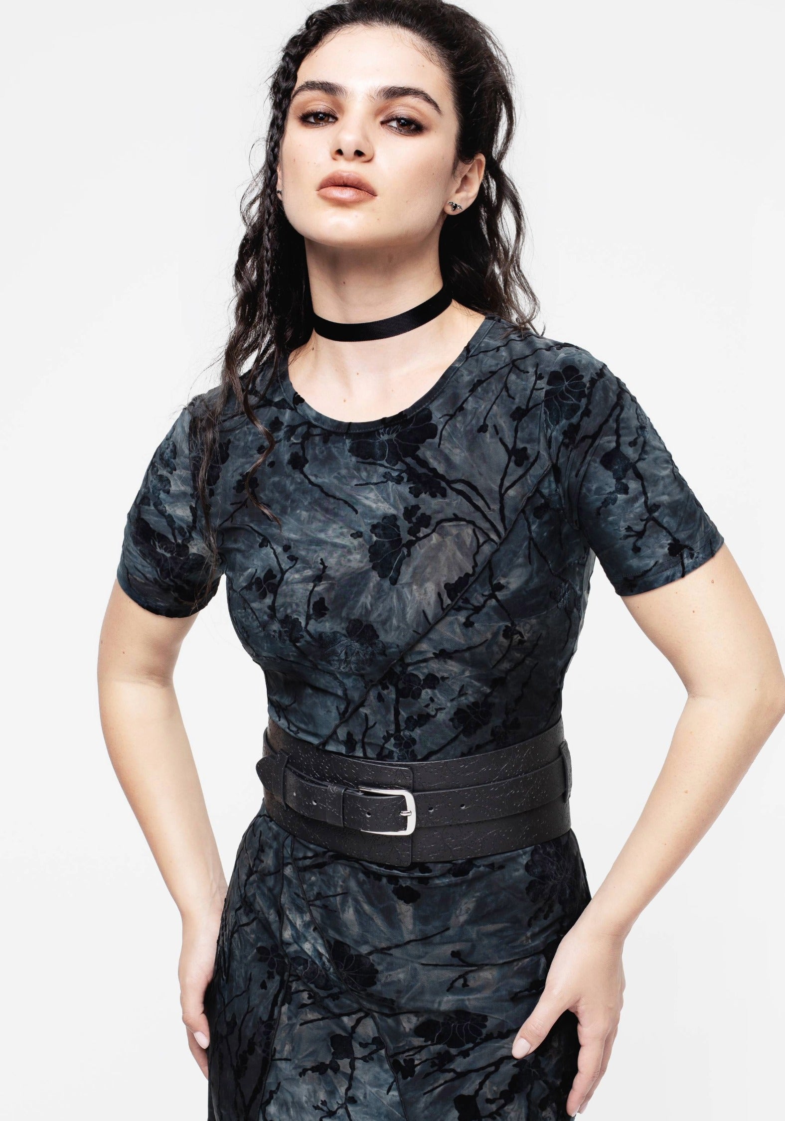 Bathory Blumenmuster Geprägt Taille Gürtel