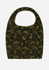 Faefire Folie Druck Velours Tote Tasche Grün